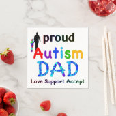 Proud Autism Vater Serviette (Beispiel)
