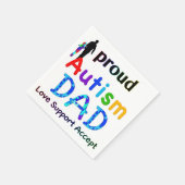 Proud Autism Vater Serviette (Ecke)