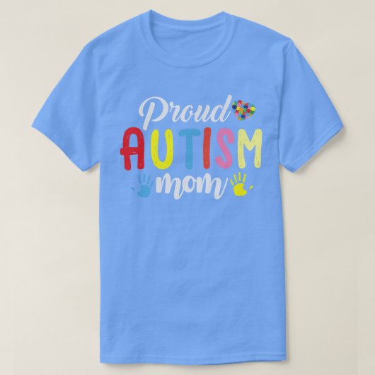 Proud Autismus Mama Autismus Puzzle Bewusstsein AD T-Shirt (Design vorne)