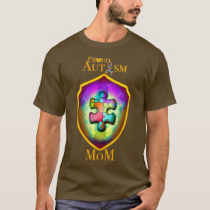 Proud Autismus Mama Autismus Rätsel Schild T-Shirt