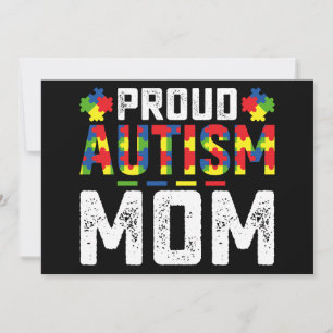 Proud Autismus Mama Bewusstsein Autistische Famili Einladung
