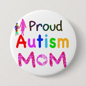 Proud-Autismus-Mama Button (Vorderseite)