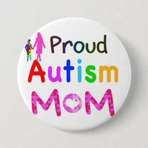 Proud-Autismus-Mama Button