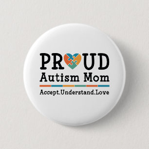 Proud-Autismus-Mama Button
