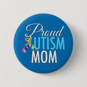 Proud-Autismus-Mama Button (Vorderseite)