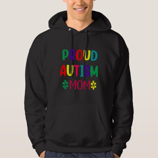Proud-Autismus-Mama Hoodie (Vorderseite)