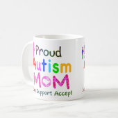 Proud-Autismus-Mama Kaffeetasse (Vorderseite Links)