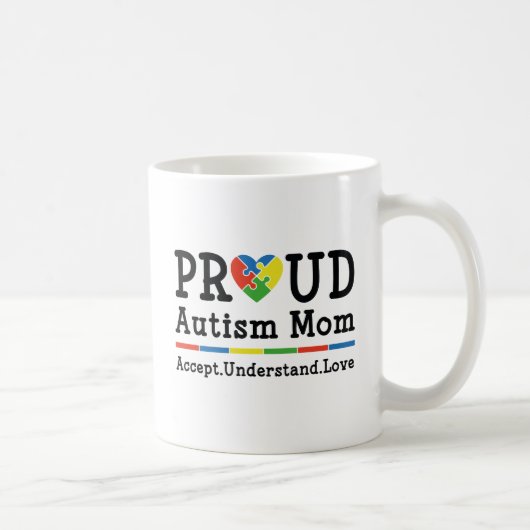 Proud-Autismus-Mama Kaffeetasse (Rechts)