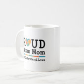 Proud-Autismus-Mama Kaffeetasse (Vorderseite Links)