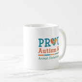 Proud-Autismus-Mama Kaffeetasse (VorderseiteRechts)