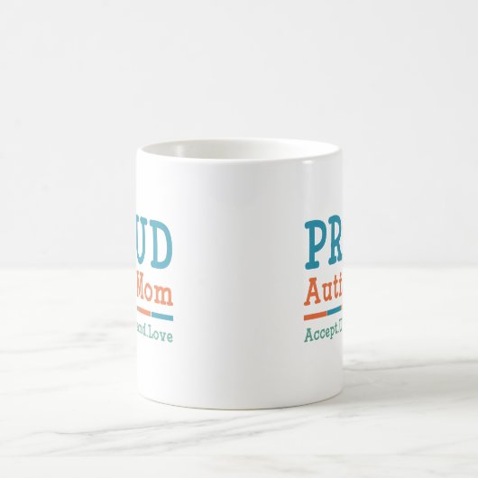 Proud-Autismus-Mama Kaffeetasse (Mittel)
