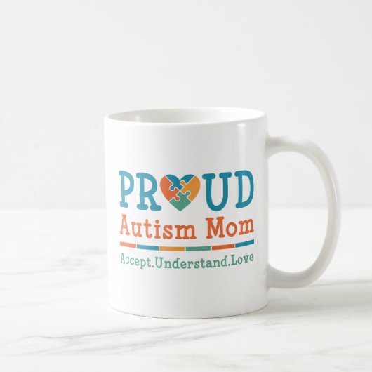 Proud-Autismus-Mama Kaffeetasse (Rechts)