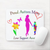 Proud-Autismus-Mama Mousepad (Mit Mouse)