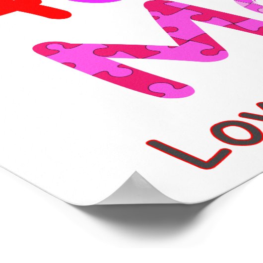 Proud-Autismus-Mama Poster (Ecke)