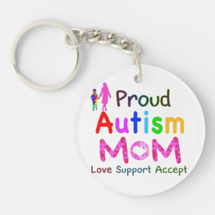 Proud-Autismus-Mama Schlüsselanhänger