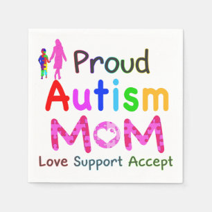 Proud-Autismus-Mama Serviette
