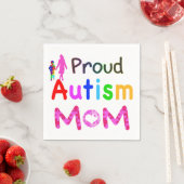 Proud-Autismus-Mama Serviette (Beispiel)