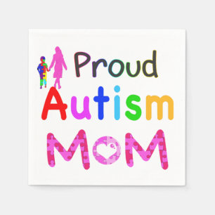 Proud-Autismus-Mama Serviette