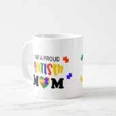 Proud Autismus Mama Tasse (Vorderseite Links)