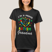 Proud Autismus Oma Autistische Autismus Bewusstsei T-Shirt (Vorderseite)