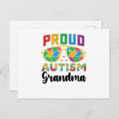 Proud Autismus Oma Awareness Postkarte (Vorne/Hinten)