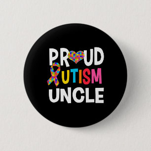 Proud Autismus Onkel Autismus Bewusstsein Autistis Button