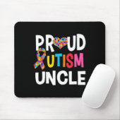 Proud Autismus Onkel Autismus Bewusstsein Autistis Mousepad (Mit Mouse)