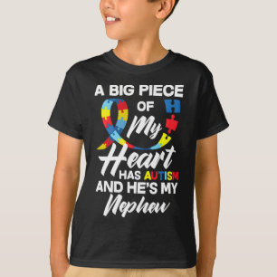 Proud Autismus Tante Onkel Autistic Nephew Autism  T-Shirt
