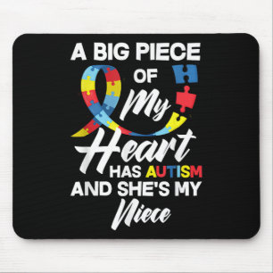 Proud Autismus Tante _ Onkel Autistic Niece Autism Mousepad