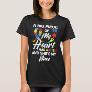 Proud Autismus Tante _ Onkel Autistic Niece Autism T-Shirt