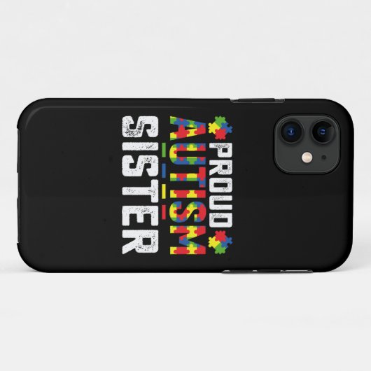 Proud Autisse Sister Awareness Autistic Family Case-Mate iPhone Hülle (Rückseite (Horizontal))