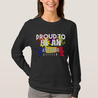 Proud aviator citizen Profession career worker wor T-Shirt