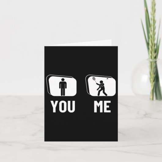 Proud Badminton Player Men Shuttle Funny Badminton Karte (Vorderseite)