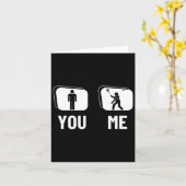 Proud Badminton Player Men Shuttle Funny Badminton Karte (Gelbe Blume)