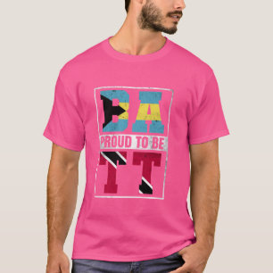Proud Bahamian Trinidadian Mix Bahamas und Trinida T-Shirt
