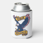 Proud Bald Adler 4. Juli Tag Dosenkühler (Kanne Rückseite)