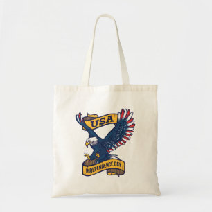 Proud Bald Adler 4. Juli Tag Tragetasche