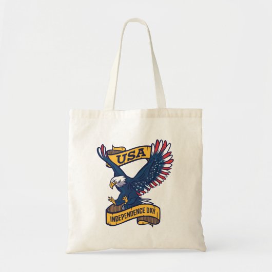 Proud Bald Adler 4. Juli Tag Tragetasche (Vorne)