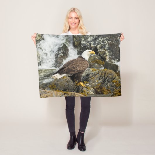 Proud Bald Eagle Fleecedecke (Beispiel)