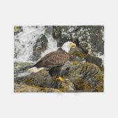 Proud Bald Eagle Fleecedecke (Vorderseite (Horizontal))