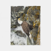 Proud Bald Eagle Fleecedecke (Vorderseite)