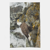 Proud Bald Eagle Geschirrtuch (Vertikal)