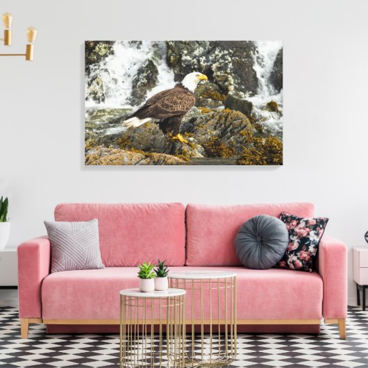 Proud Bald Eagle Leinwanddruck (Insitu (Wohnzimmer))