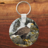 Proud Bald Eagle Schlüsselanhänger (Vorderseite)