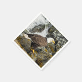 Proud Bald Eagle Serviette (Ecke)