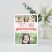 Proud Banner Abschluss Danke Karte (Stehend Vorderseite)