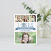 Proud Banner Abschluss Danke Karte (Stehend Vorderseite)