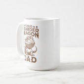 Proud Bartded Dragon Vater Reptil Lover Kaffeetasse (Vorderseite Links)