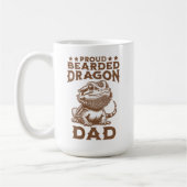 Proud Bartded Dragon Vater Reptil Lover Kaffeetasse (Links)