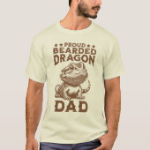 Proud Bartded Dragon Vater Reptil Lover T-Shirt (Vorderseite)